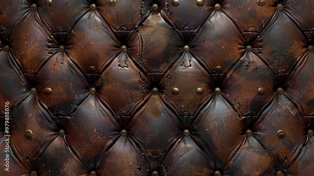 Poster adding a leather texture to the background