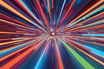 Bold 3D Visualization of Energetic Abstract Array