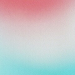 Soft aquamarine coral pink and white gradient background for digital design and creative projects, grainy gradient background texture. Colorful digital grain soft noise effect 