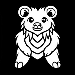 Obraz premium cartoon lion head