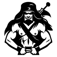 Fototapeta premium warrior with sword