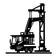 silhouette of a crane