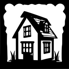 house silhouette illustration