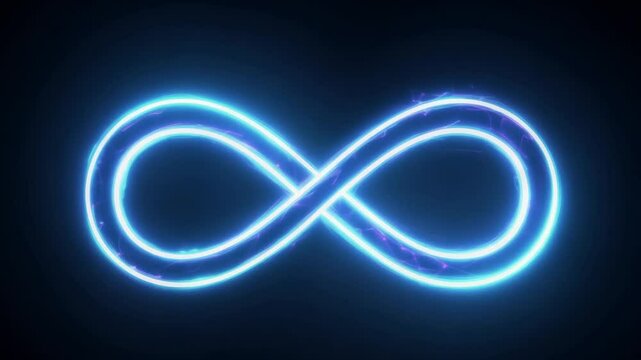 A neon sign that says infinity on it. generative ai 