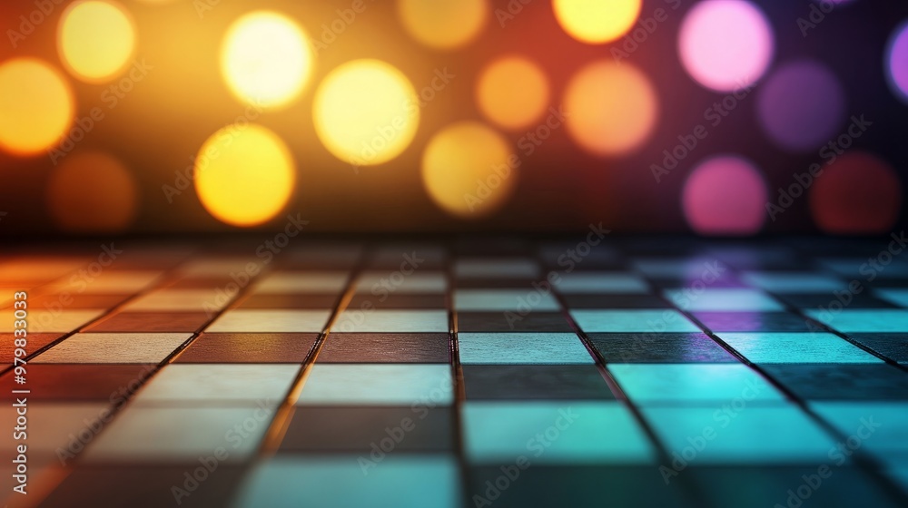 Poster mosaic luminescence: a bokeh canvas for product brilliance