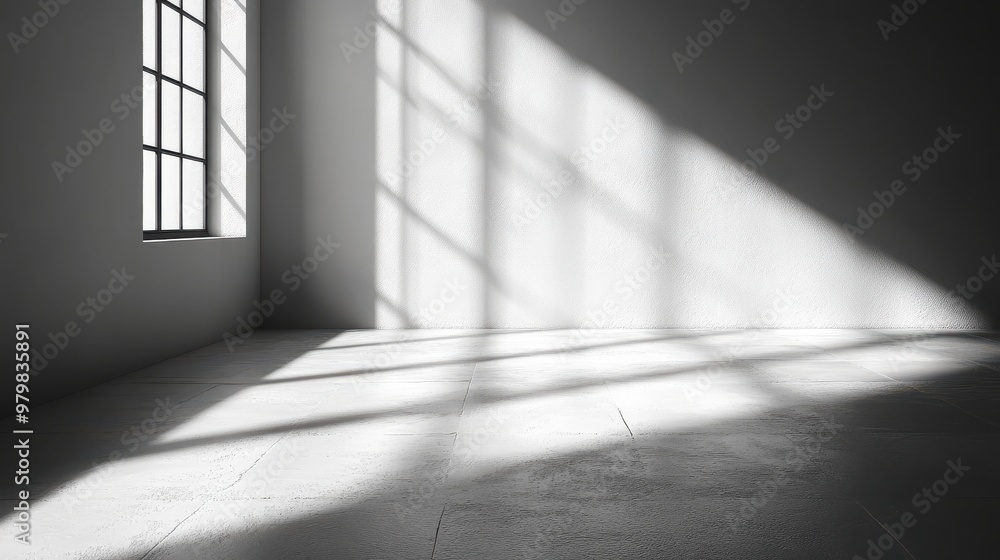 Poster plain white background with soft shadows and minimal texture, perfect for product photos or professi