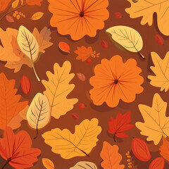 beautiful autumn illustration background
