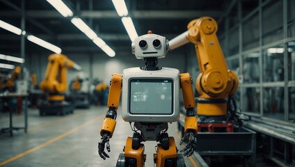 Robot in a factory representing automation