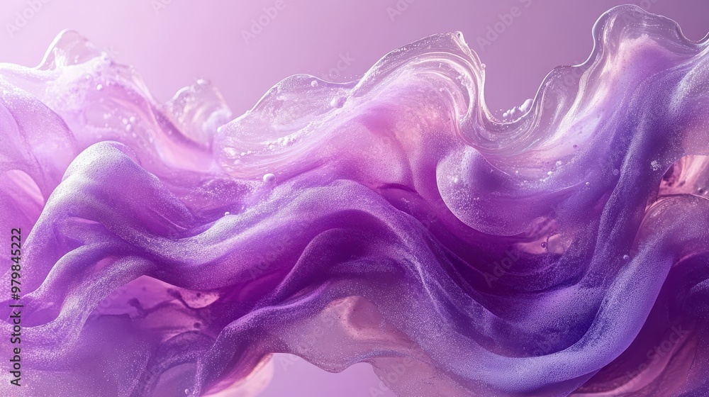 Poster soft purple background with abstract fluid shapes, perfect for adding a modern artistic touch to you