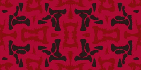 Abstract Geometry Pink Black Red Background Wallpaper