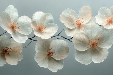 ethereal wildflower collection delicate oilpainted blooms float on white background loose expressive brushstrokes capture the essence of each flower in dreamy artistic style