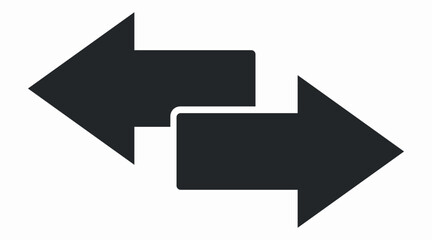 Arrows Vector Icon. Vector isolated editable illustration of arrows