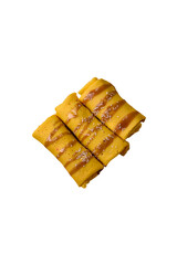 Sweet or savory crepe with different fillings for a hearty breakfast