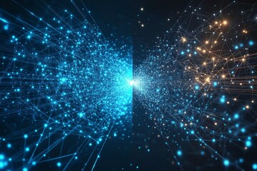 Fototapeta premium The Fragmented Network, The Digital Divide