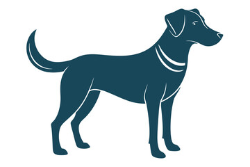 A friendly and loyal dog silhouette I.eps