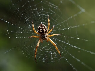 Spider on a web in Brighton.
