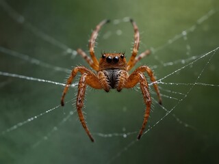 Spider on a web in Brighton.