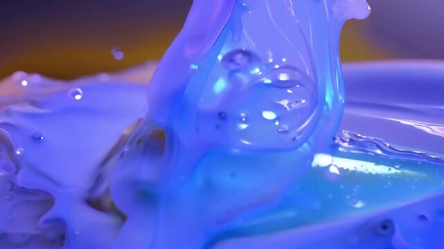 Abstract slime dripping down