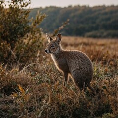 Fototapeta premium kangaroo in the grass