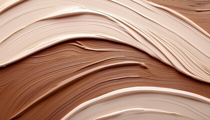 Soft creamy silky smooth brown neutral calming soothing abstract background, quiet luxury concept.