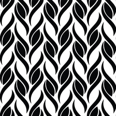 Abstract seamless floral pattern. Geometric decorative leaves texture. Retro stylish vector background.