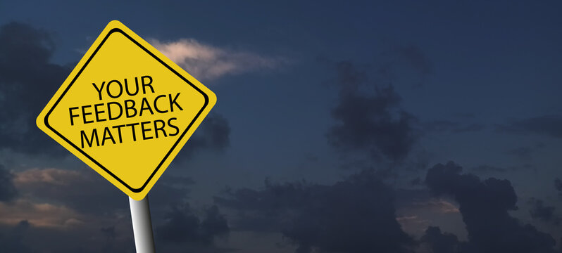 Three wooden blocks with the text YOUR FEEDBACK MATTERS 