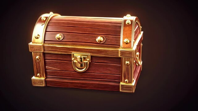 Discovering a hidden treasure chest filled with adventures and secrets in a mystical forest at dusk