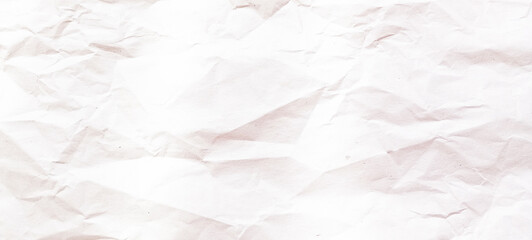 wrinkled crumpled  white paper background