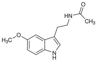 Melatonin Chemie Strukturformel Vektor