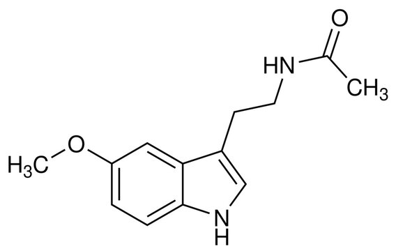 Melatonin Chemie Strukturformel Vektor
