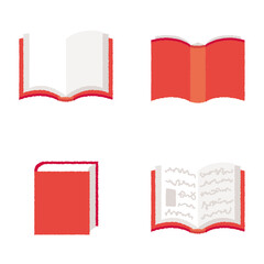 4種の本のイラスト