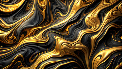 abstract gold and black fluid waves with a dynamic texture, Christmas, New Year	