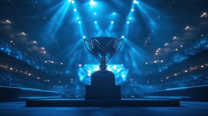 Championship Trophy on Stage