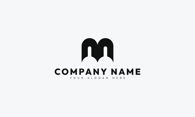 Initial M Vector Lettermark Logo Design