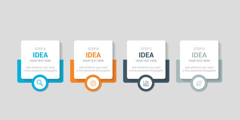 Infographic Design Template with Place for Your Text