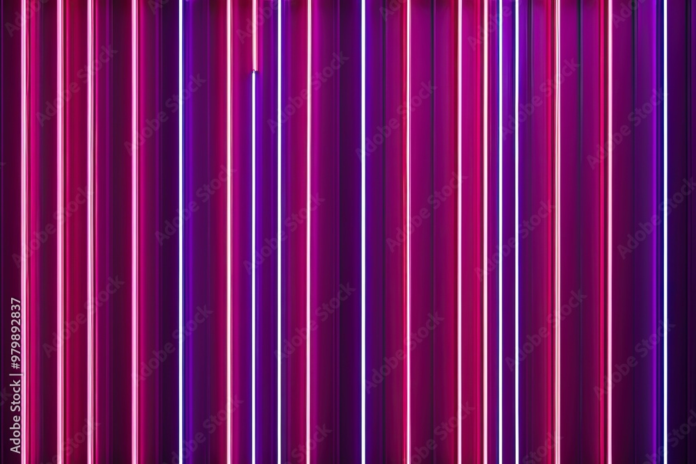 Poster luminous vertical strips in futuristic 3d visualization with radiant abstract background