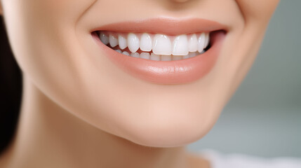 Fototapeta premium Close-Up of a Bright and Healthy Smile