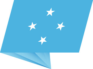 Micronesia pin flag
