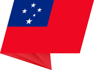 Samoa pin flag