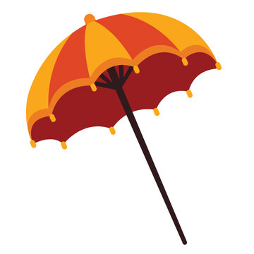 Umbrella onam celebration design Royalty Free Vector Image