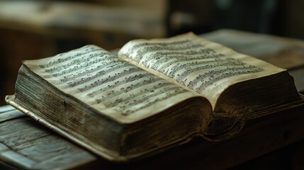Obraz premium Antique Music Book