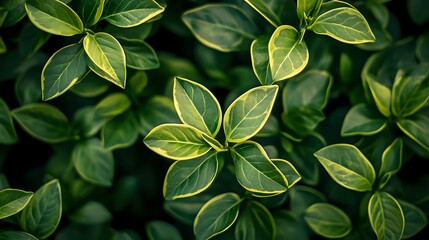 Fototapeta premium an elegant and zoomed view of green leaves of green plan