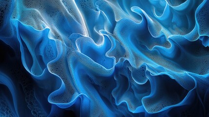 A vibrant blue abstract background with intricate patterns and light shadows, perfect for a calming and energetic design.