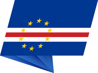 Cape Verde pin flag