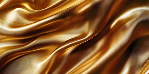 golden silk background, ai generated.