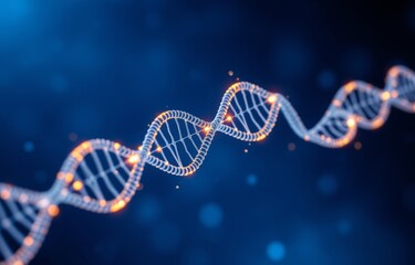 DNA chain abstract futuristic background.