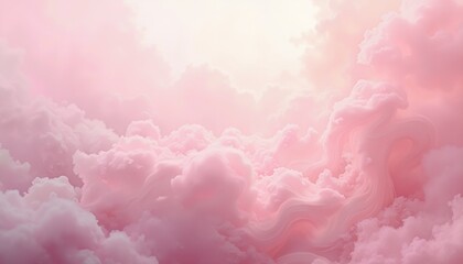 ethereal pastel pink mist with subtle shadows, serene abstract