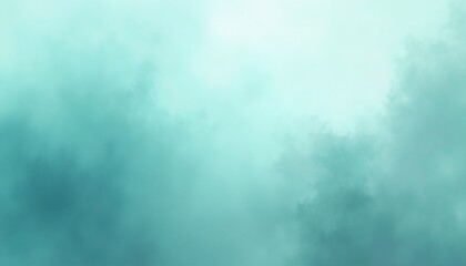 Obraz premium abstract background ethereal fog turquoise with copy space