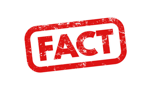 Fact sign with grunge effect, rubber stamp - vector illustration