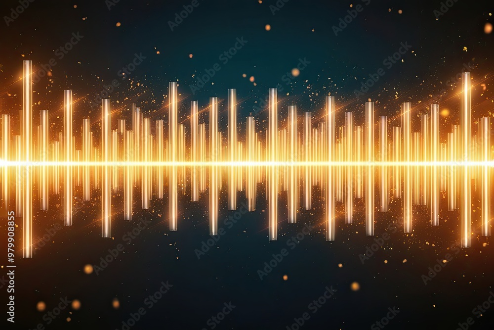 Poster Three Dimensional Abstract Red Light Trails in a Colorful Digital Environment